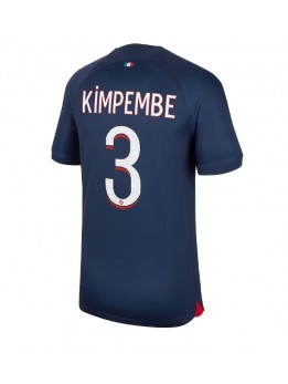 Moški Nogometna dresi replika Paris Saint-Germain Presnel Kimpembe #3 Domači 2023-24 Kratek rokav